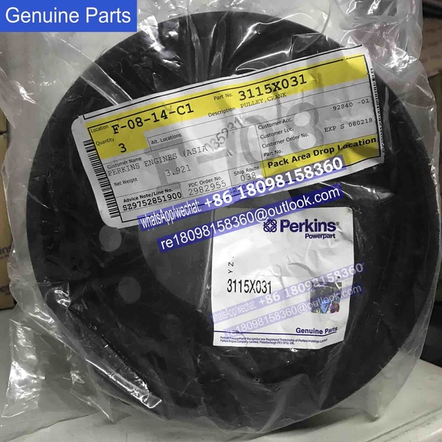 genuine Perkins PULLEY CRANK 3115X031 3115X041  /original engine parts
